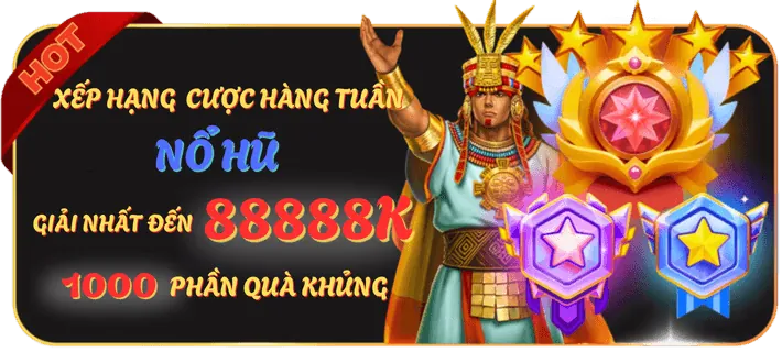 Banner khuyến mãi hoàn trả với biểu tượng tiền hoàn và thể thao hl88 win